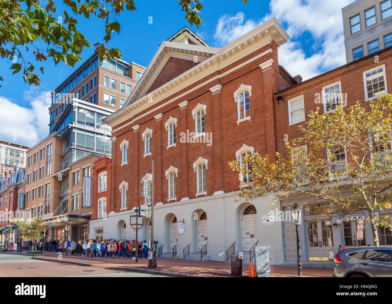 Ford's Theatre, site of the assassination of President Abraham Lincoln, 10th St NW, Washington DC, USA Stock Photo