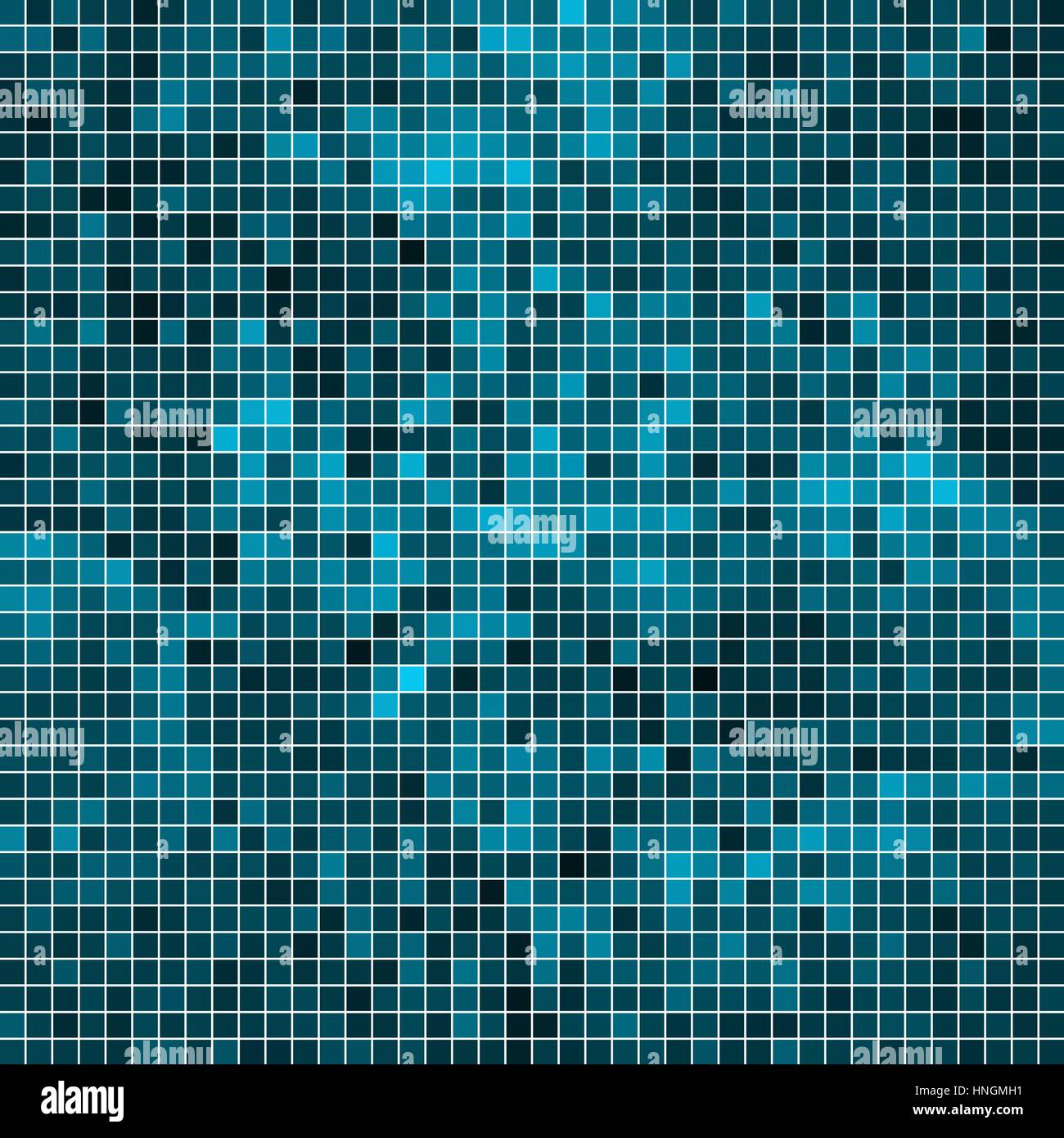 abstract vector square pixel mosaic background - blue Stock Vector ...