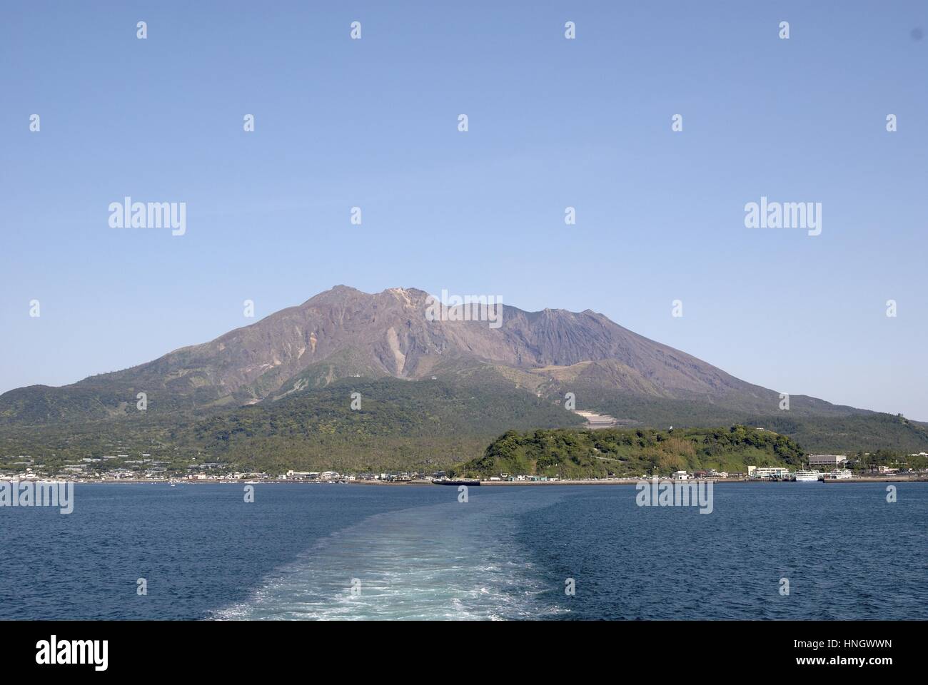 the scene of Sakurajima Stock Photo - Alamy