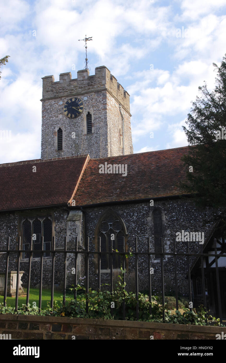 St Mary's Church Guildford Surrey Stock Photo