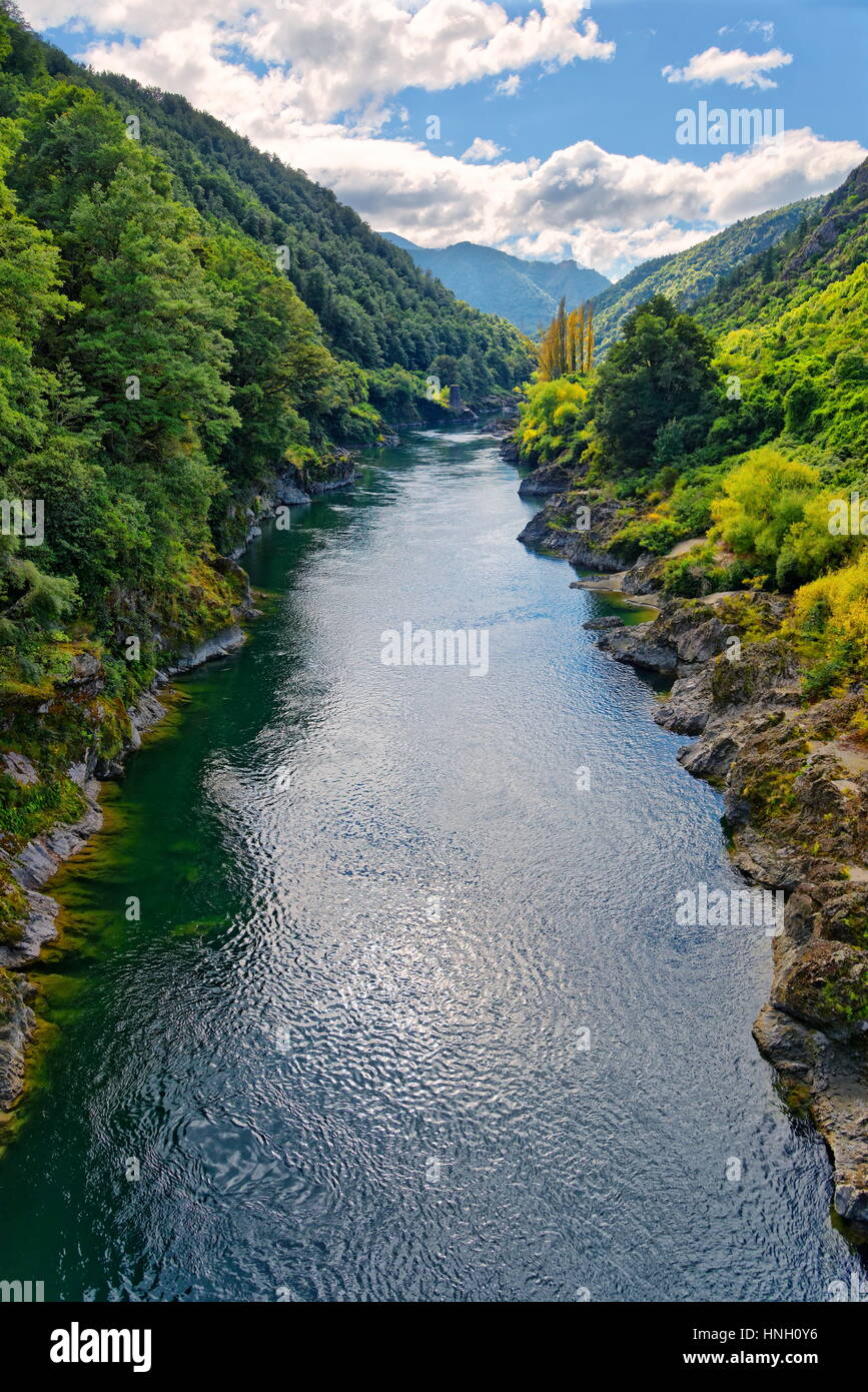 Buller River Gorge, Tasman Region, Southland, New Zealand Stock Photo