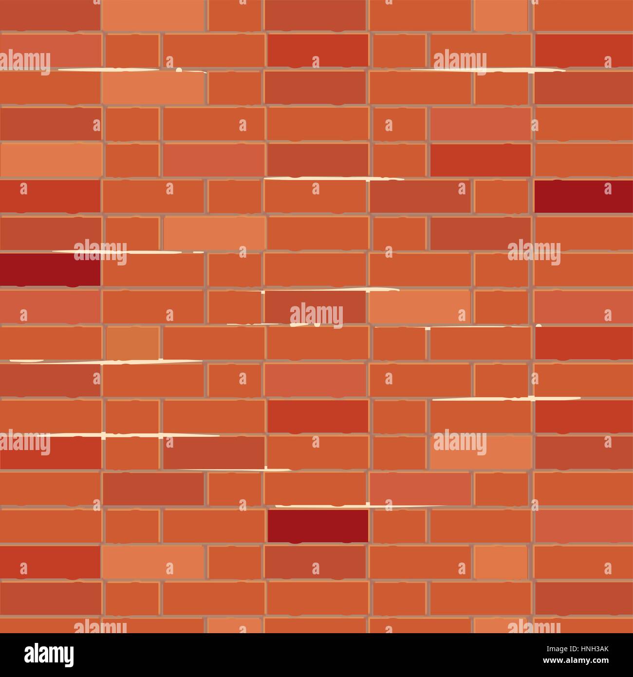 Red brick wall Vector illustration background - texture pattern Stock ...