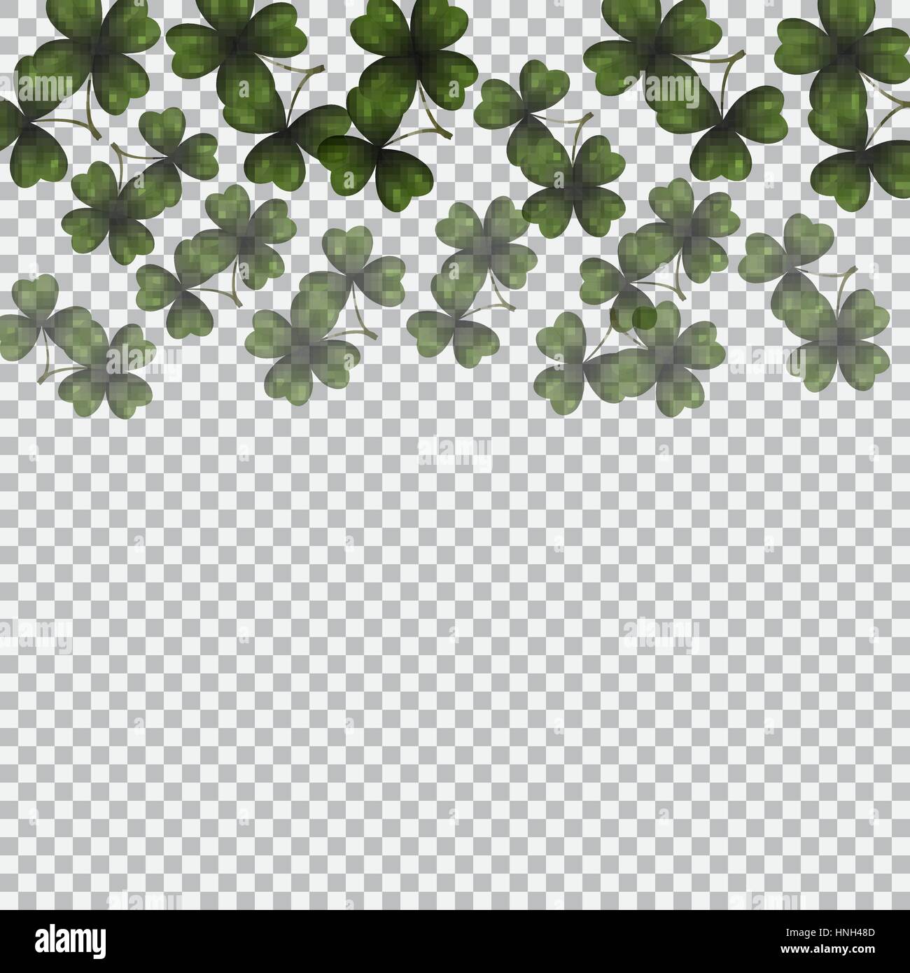 Green trifoliate leaves Stock Vector Images - Alamy