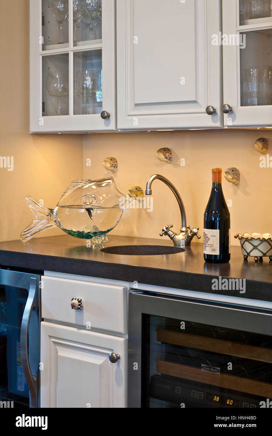Luxury Home Interior Wet Bar Usa Stock Photo 133756993 Alamy