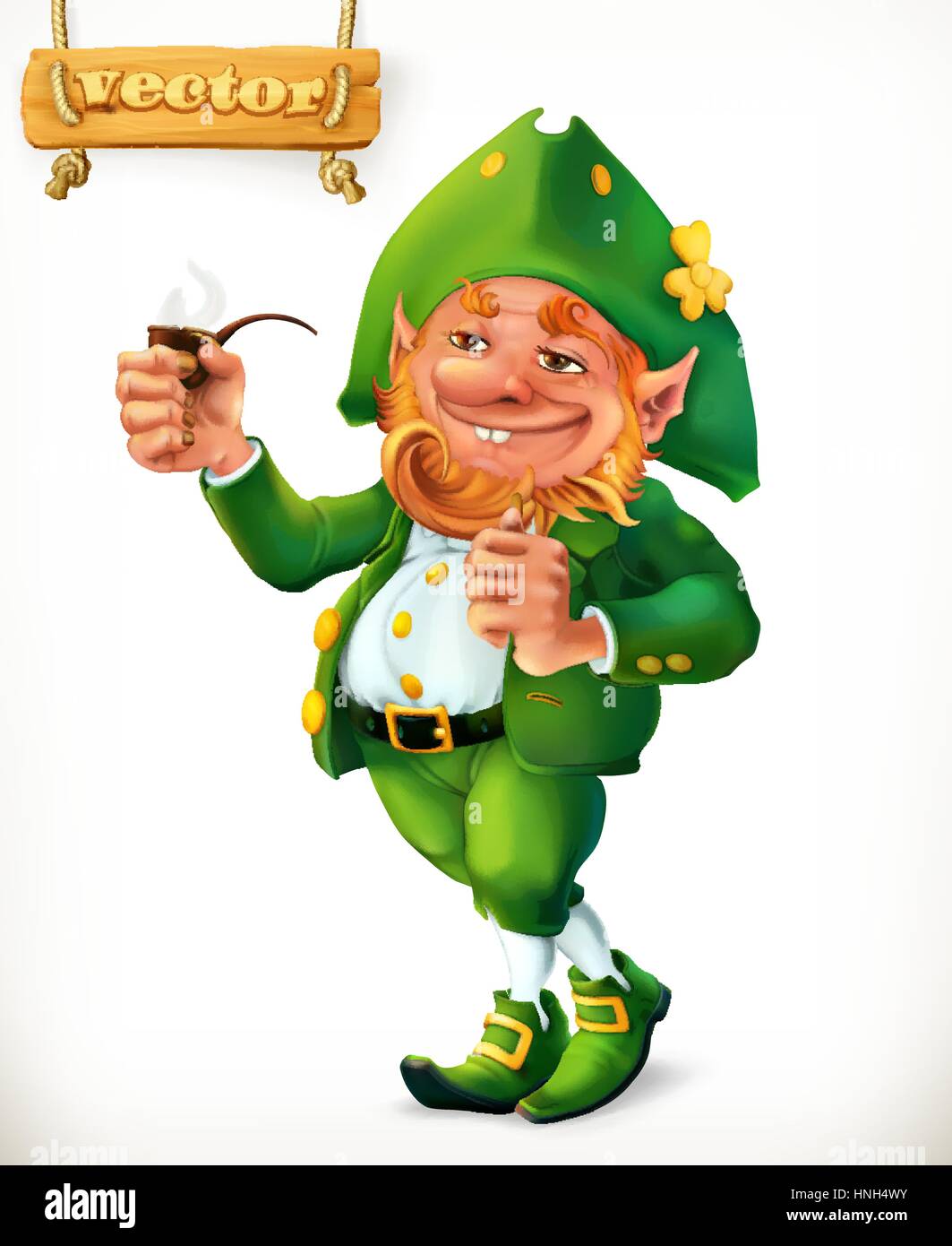 Leprechaun cartoon character. Feast of Saint Patrick 3d vector icon Stock  Vector Image \u0026 Art - Alamy, image size:1063x1390