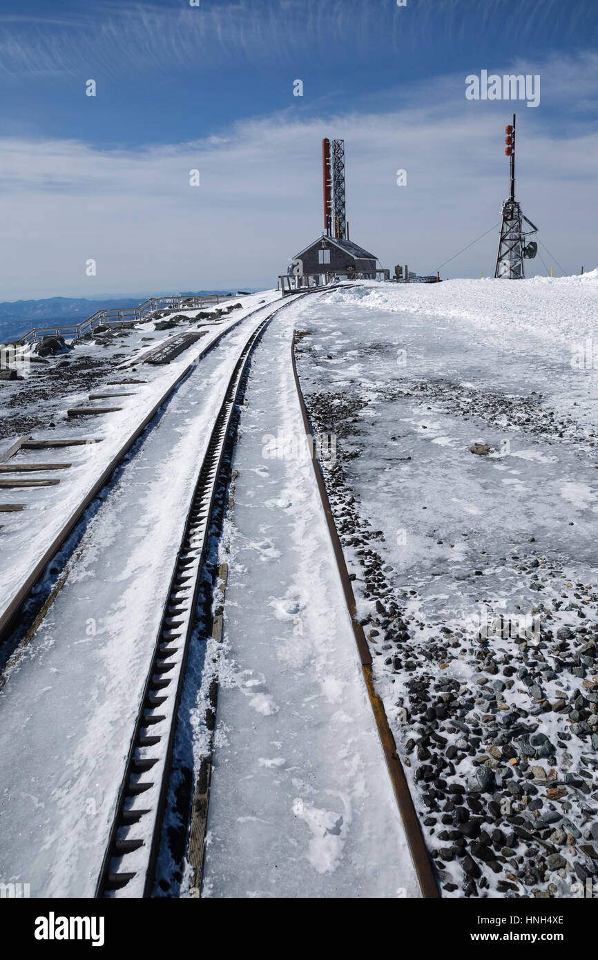 The summit of Mount Washington in the White Mountains, New Hampshire ...