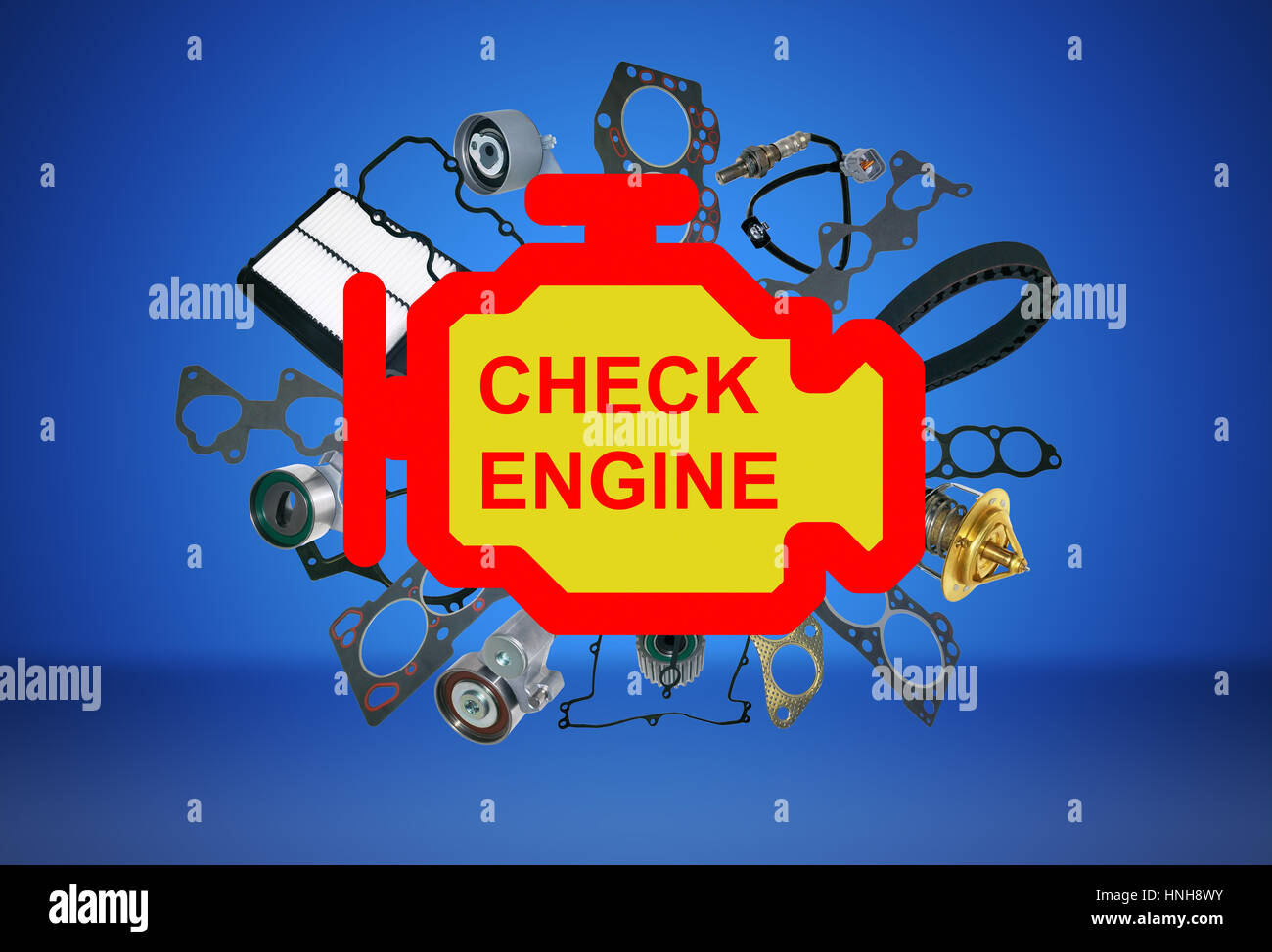 Check engine light symbol Stock Photo Alamy