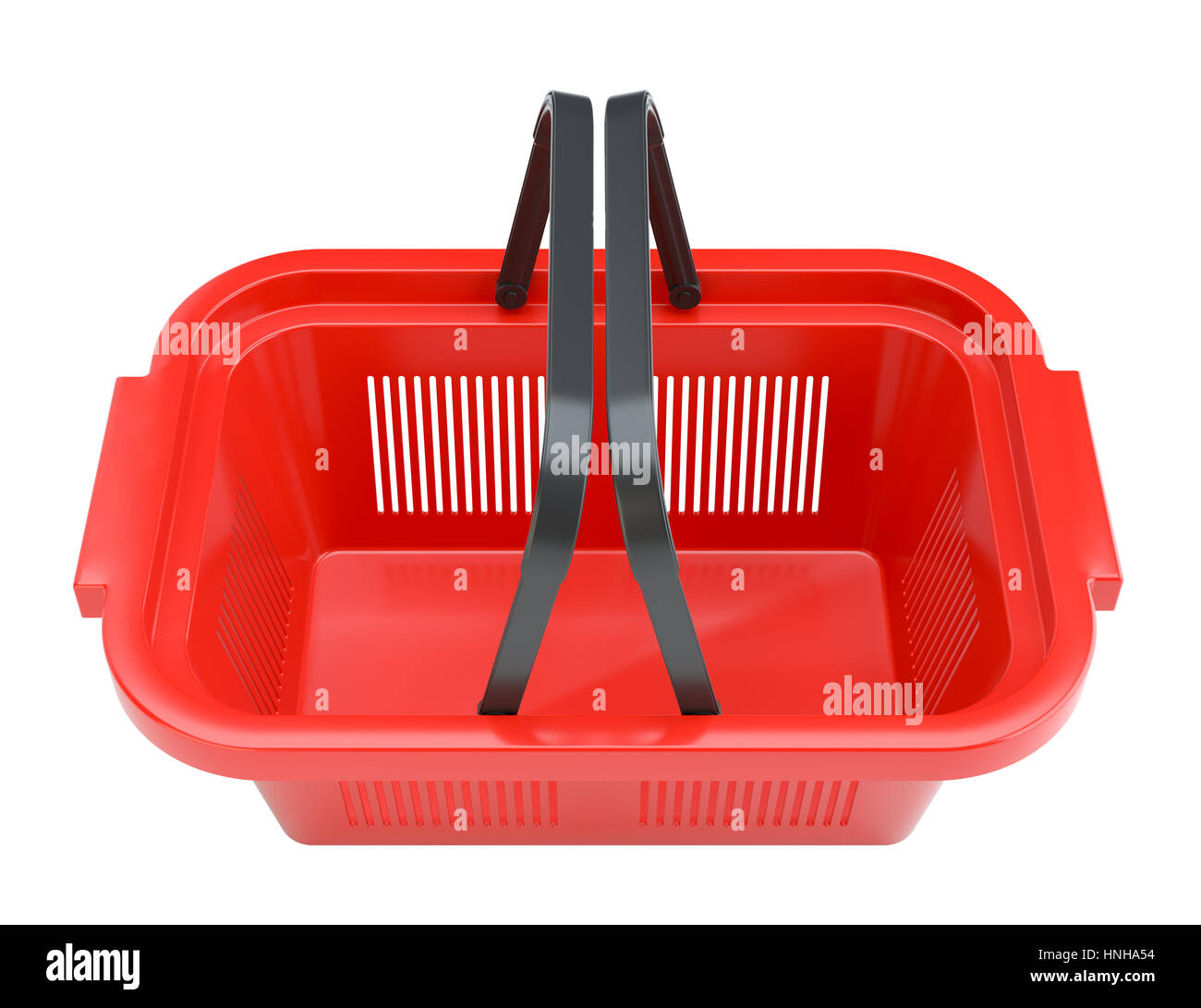 Shopping basket isolated on white background Stock Photo - Alamy