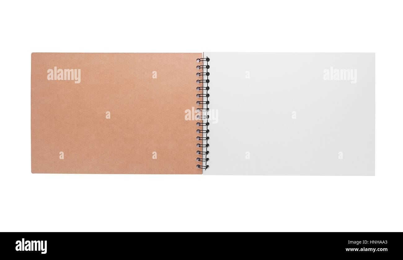 Close Spring Notebook A notebook on a spring. Isolated on white background Stock Photo - Alamy