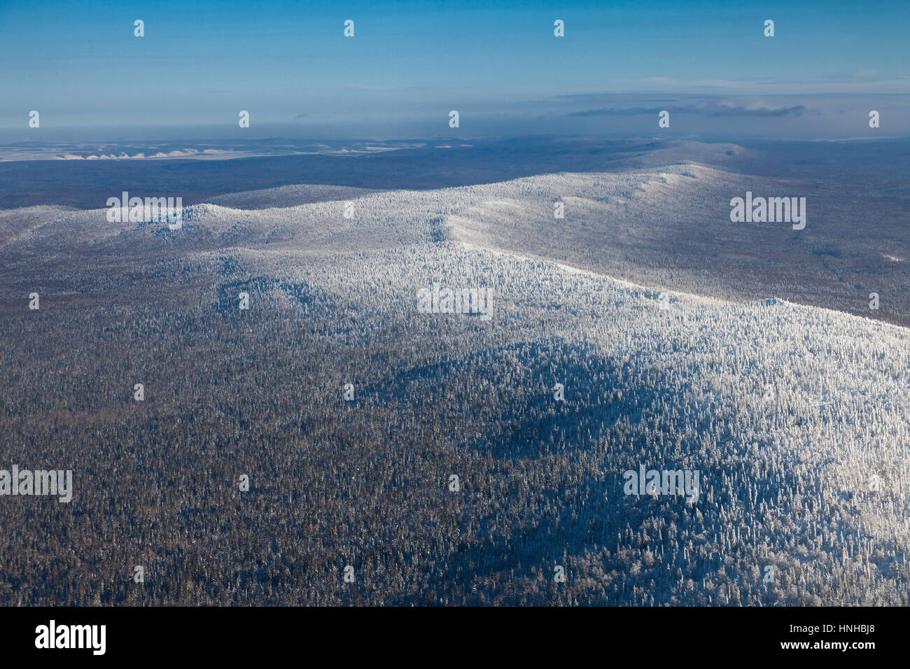 Ridge Karatau, Ural Mountains, Russia Stock Photo