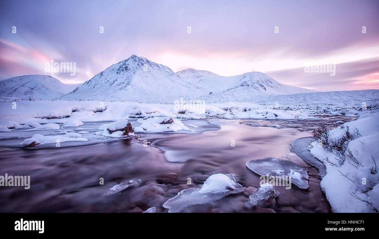 A beautiful winter landscape Stock Photo