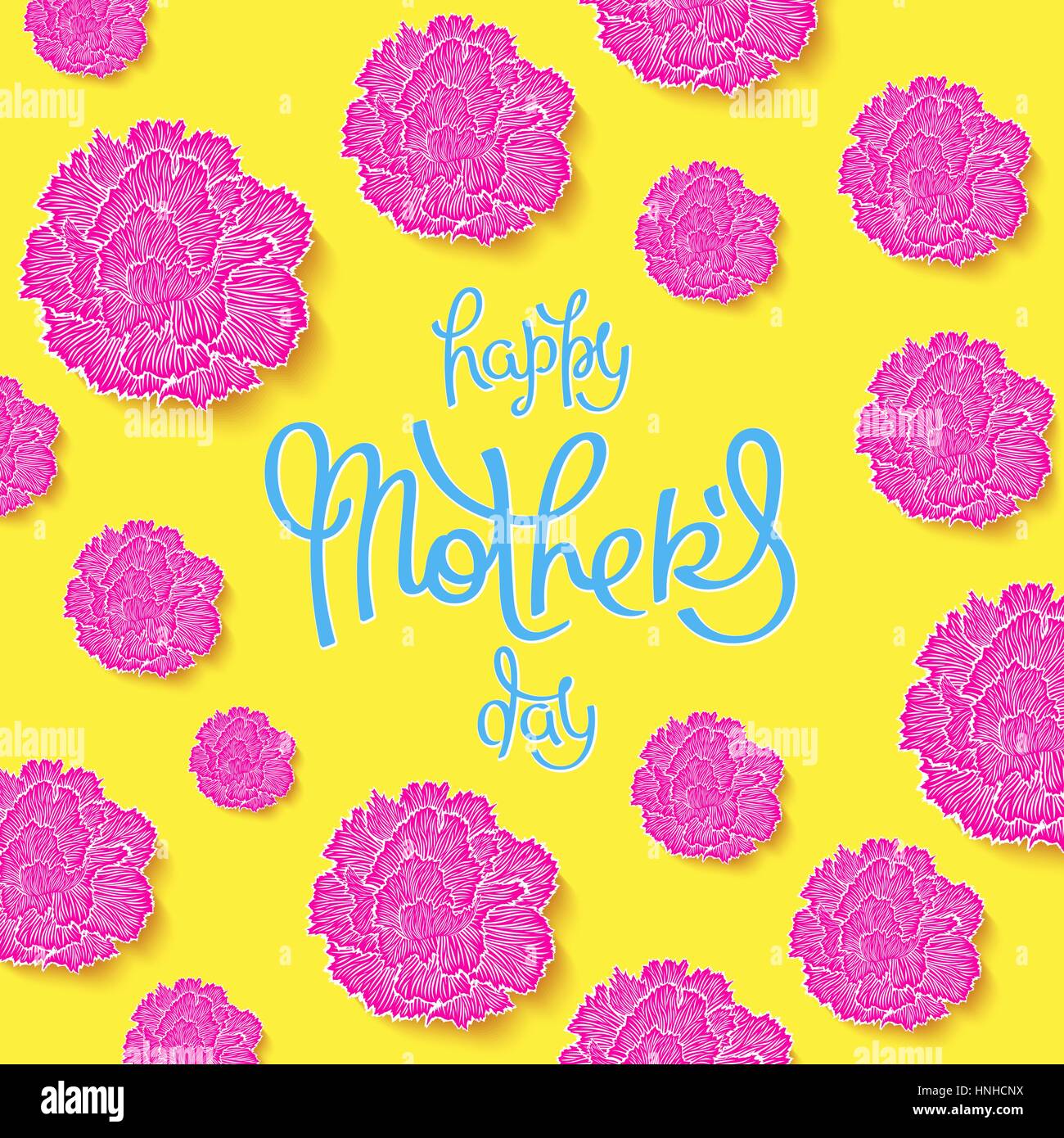 Happy Mother's Day. Funny greeting poster in 80-90s style. Vector design Stock Vector