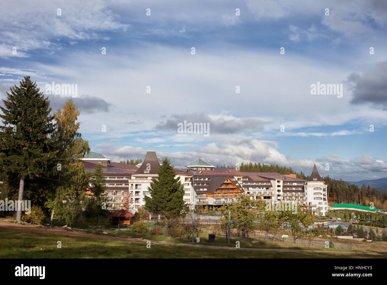 Hotel Gołębiewski in Karpacz, Poland, Europe Stock Photo