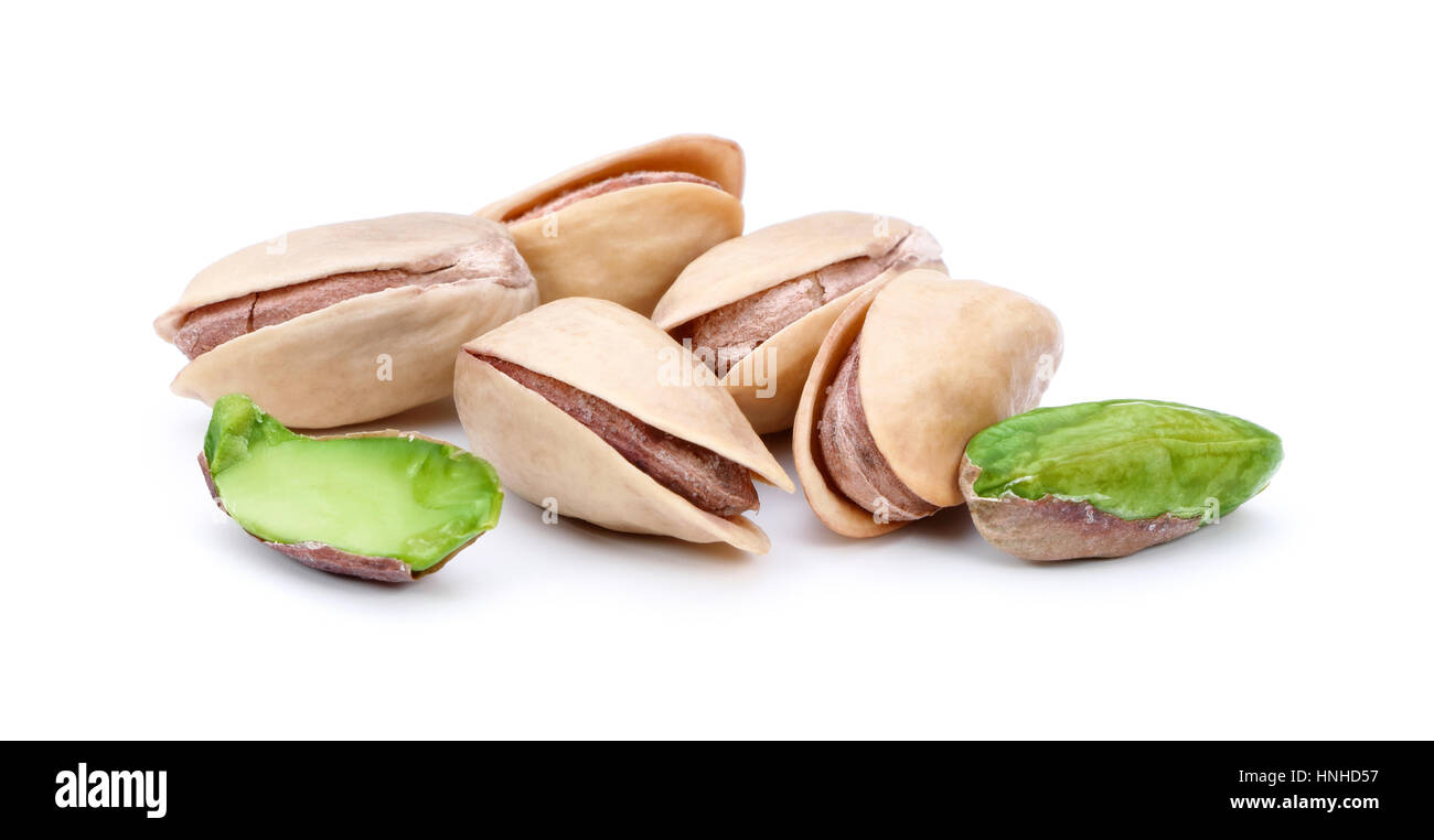 Pistachio nuts isolated on white background Stock Photo - Alamy