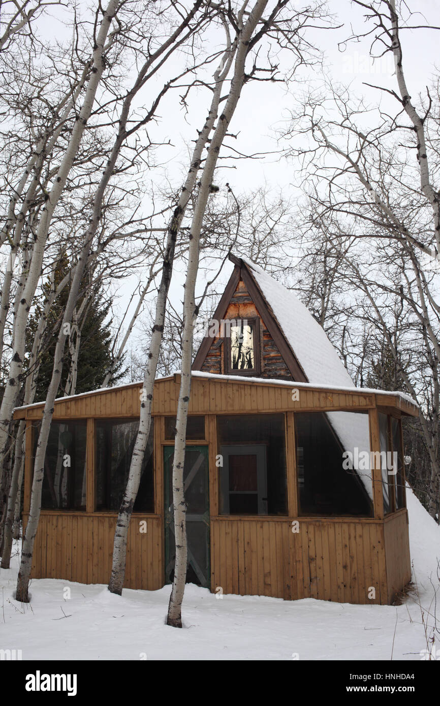 Canada Log Cabins Snow Stock Photos Canada Log Cabins Snow Stock
