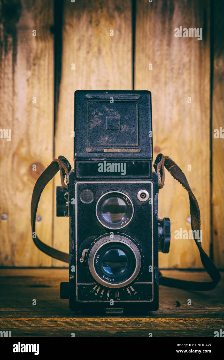 Vintage film cameras Stock Photo Alamy