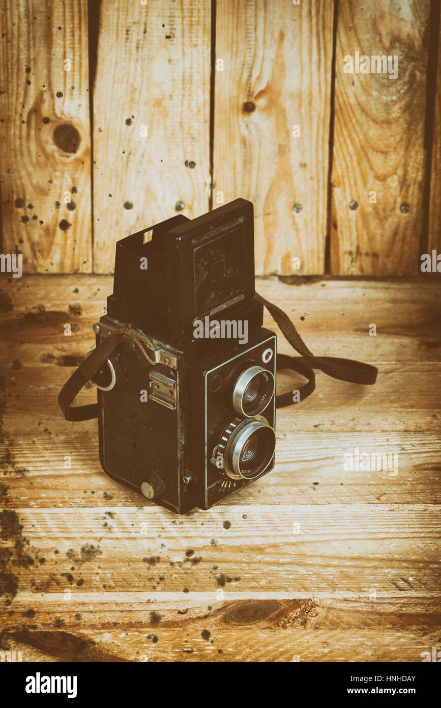 Vintage film cameras Stock Photo Alamy