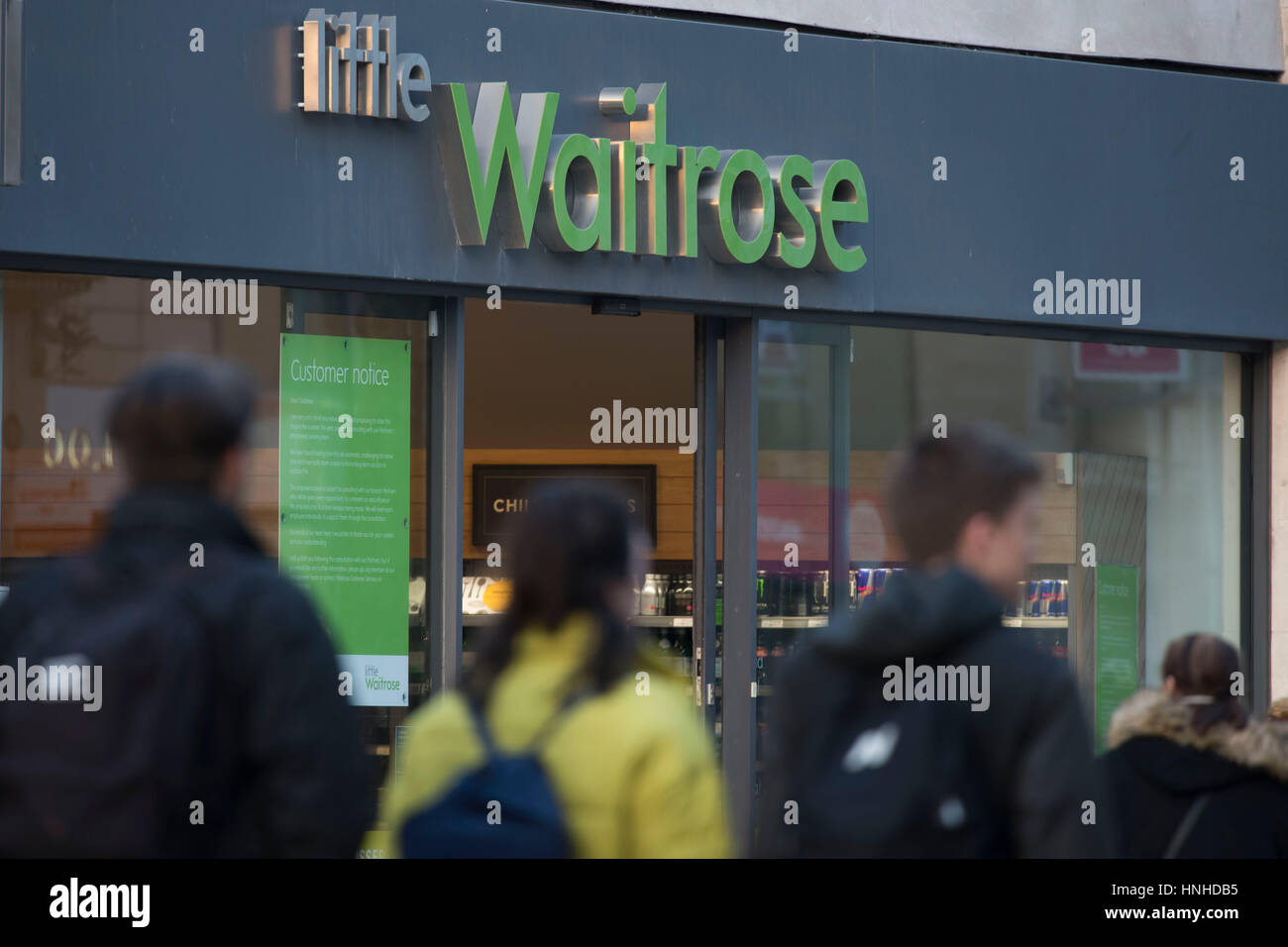 Little Waitrose shop sign logo. Stock Photo