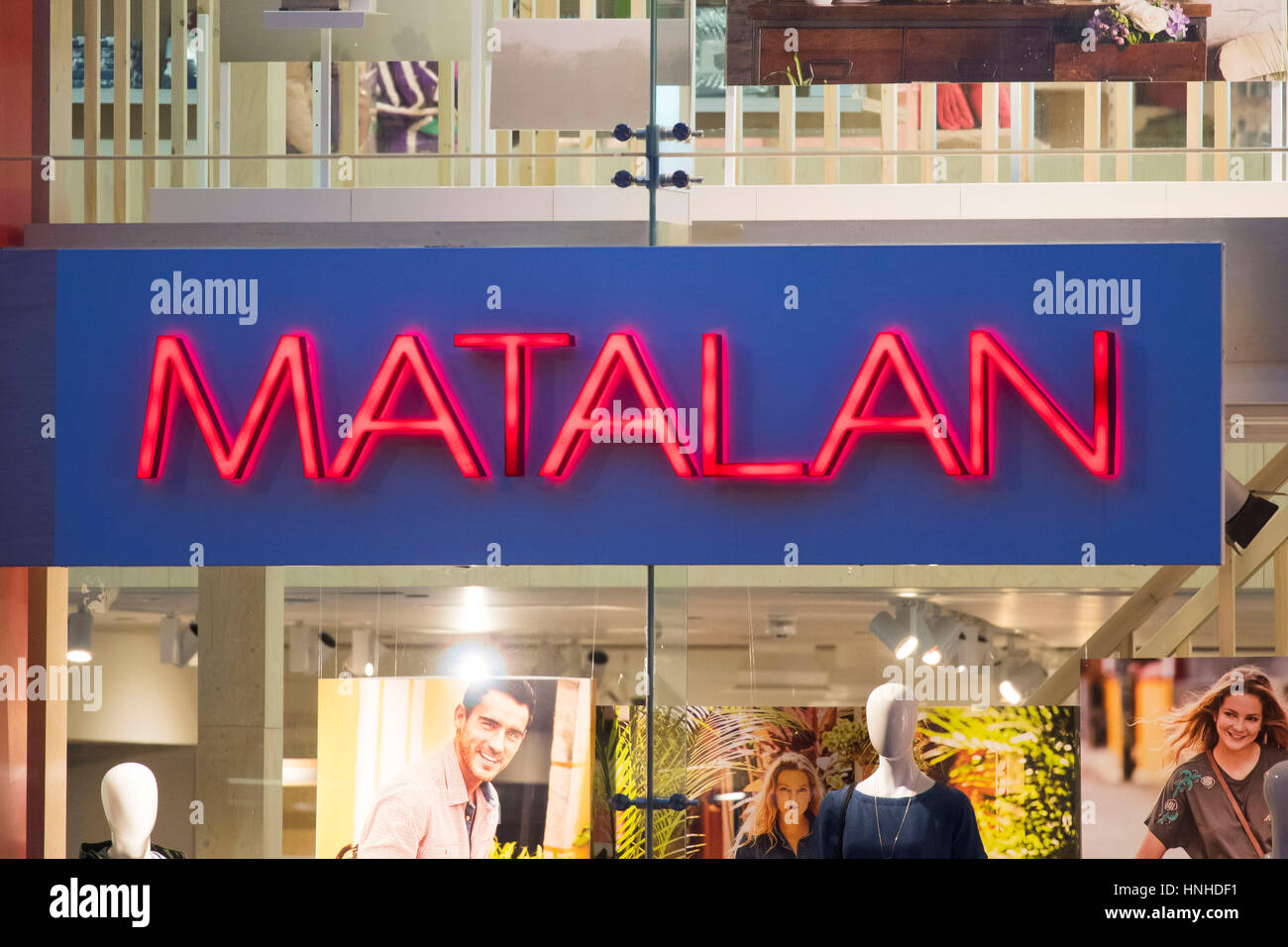 Matalan store sign logo. Stock Photo