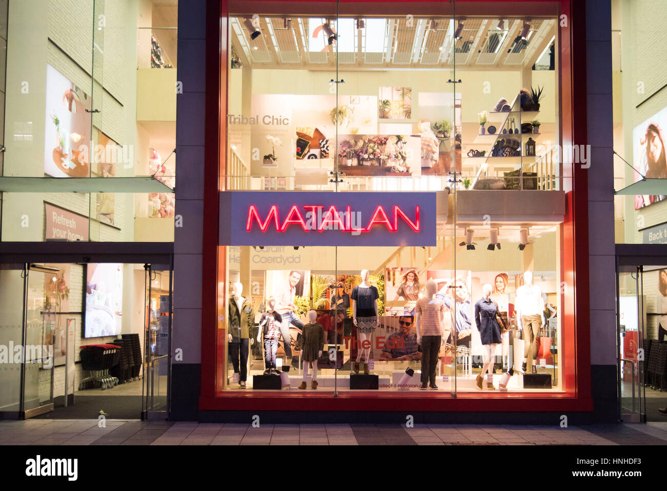 Matalan store sign logo Stock Photo Alamy