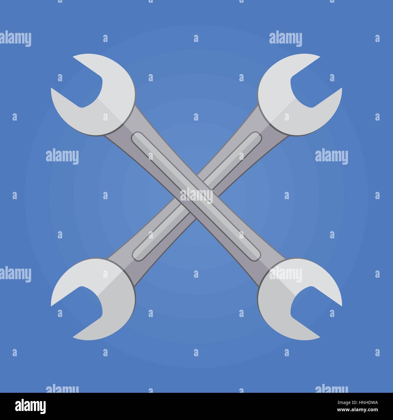 Chrome wrenches Stock Vector Images Alamy