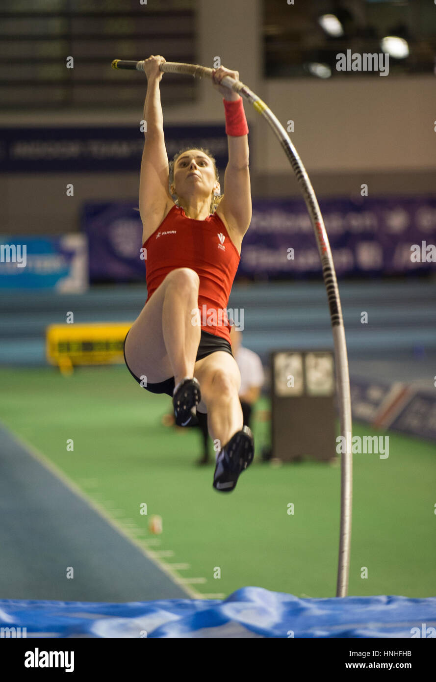 Women's Pole Vault, British Indoor Team Trials 2017 Stock Photo Alamy