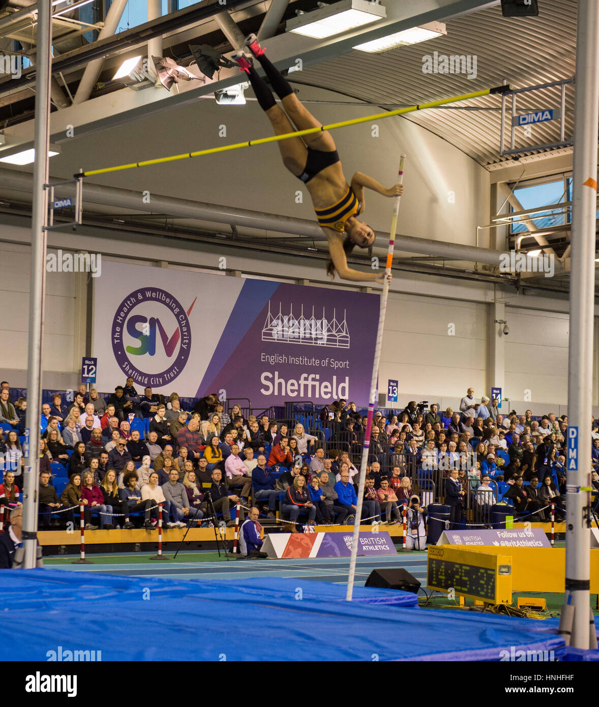 Women's Pole Vault, British Indoor Team Trials 2017 Stock Photo Alamy
