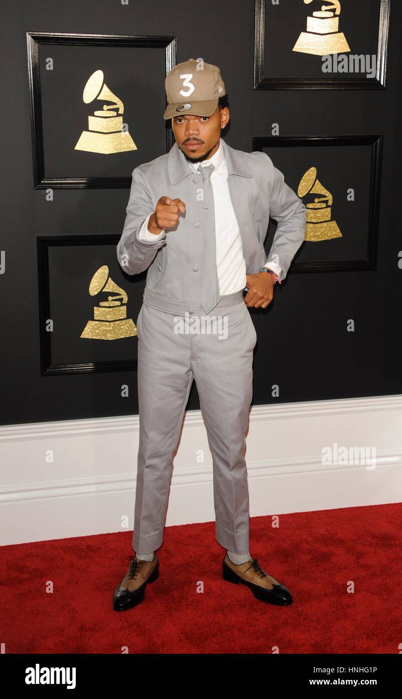 Los Angeles, CA, USA. 12th Feb, 2017. Chance The Rapper at arrivals for ...