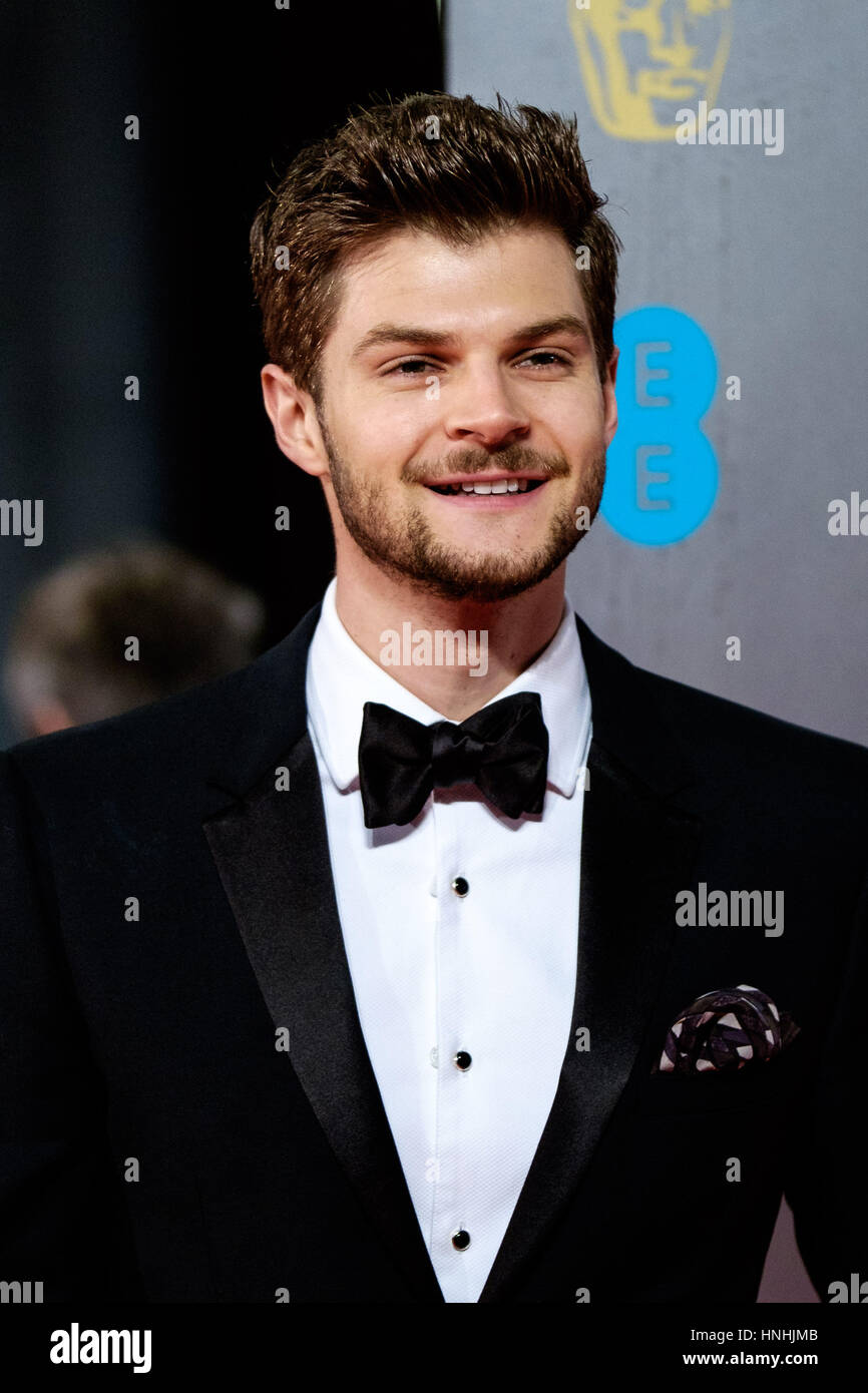 London, UK. 12th February 2017. Jim Chapman arrives at the EE British Academy Film Awards on  12/02/2017 at Royal Albert Hall, London. Persons pictured: Jim Chapman. Credit: Julie Edwards/Alamy Live News Stock Photo