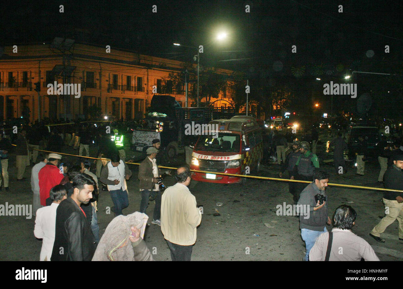 Views Of Venue After Bomb Blast At Mall Road Nearby Chairing