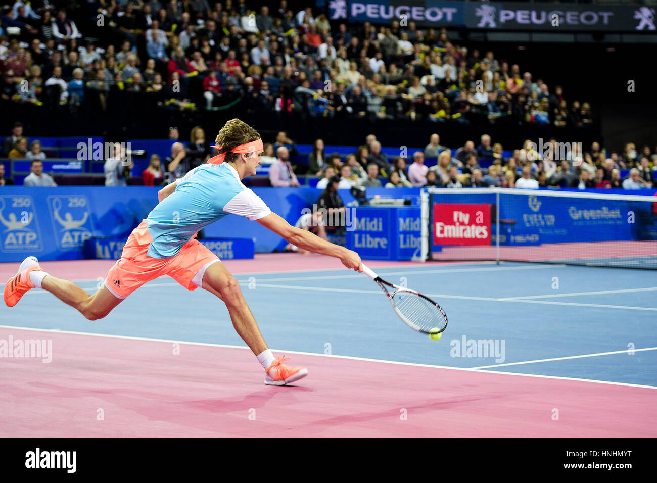 February 12th 2017, Montpellier, France; Open de Sud tennis tournament