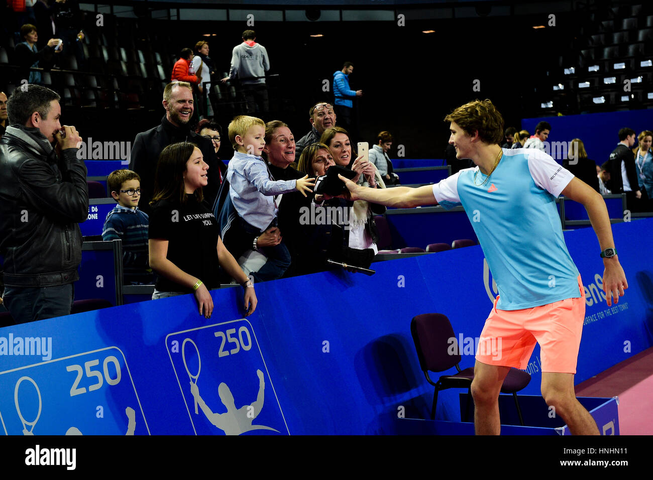 February 12th 2017, Montpellier, France; Open de Sud tennis tournament