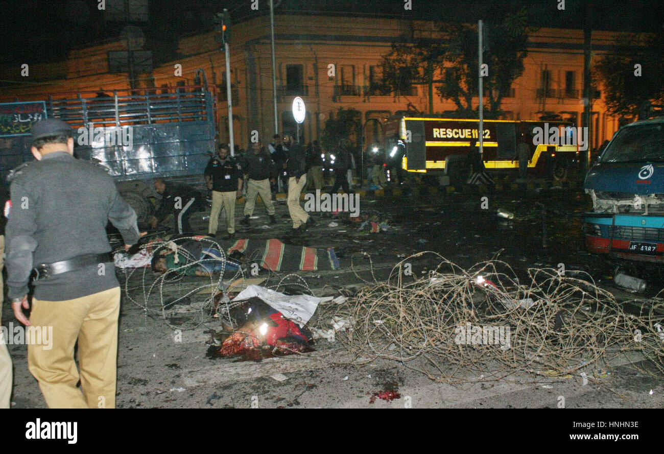 Views Of Venue After Bomb Blast At Mall Road Nearby Chairing