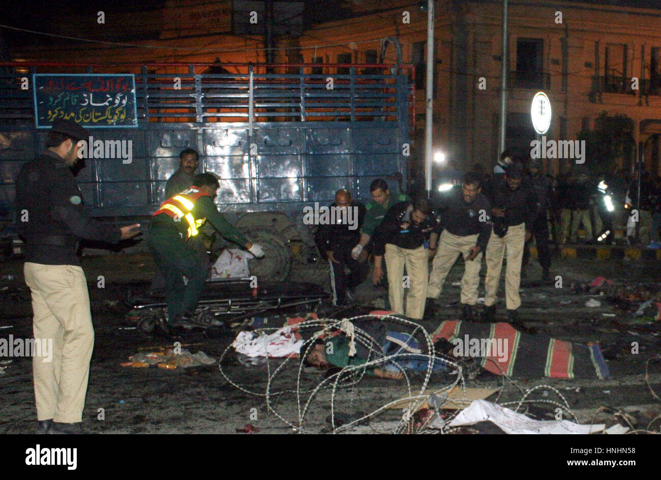 Views Of Venue After Bomb Blast At Mall Road Nearby Chairing