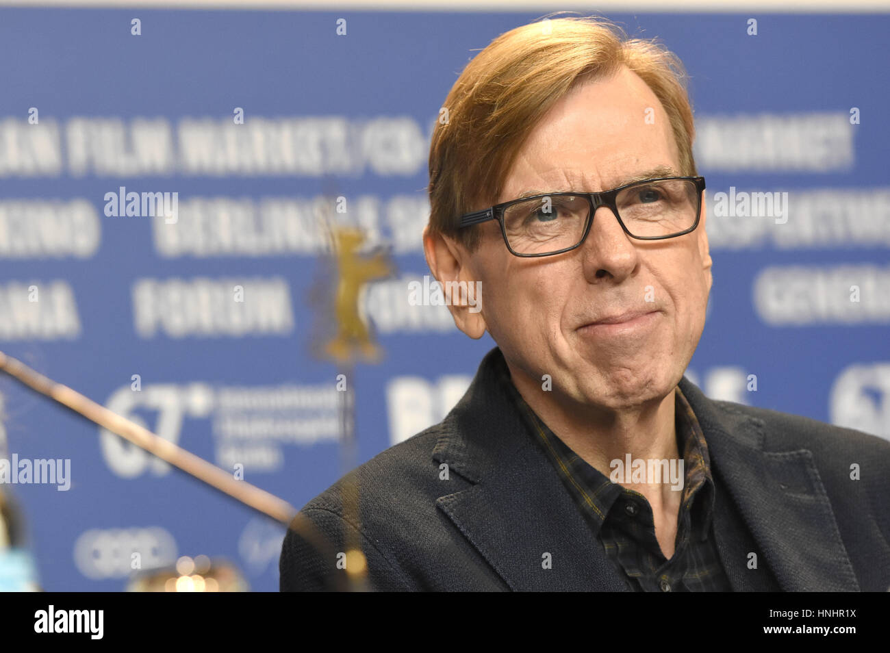 Berlin, Germany. 13th Feb, 2017. Timothy Spall during 'The Party' press conference at the 67th Berlin International Film Festival/Berlinale 2017 on February 13, 2017 in Berlin, Germany. | usage worldwide Credit: dpa/Alamy Live News Stock Photo