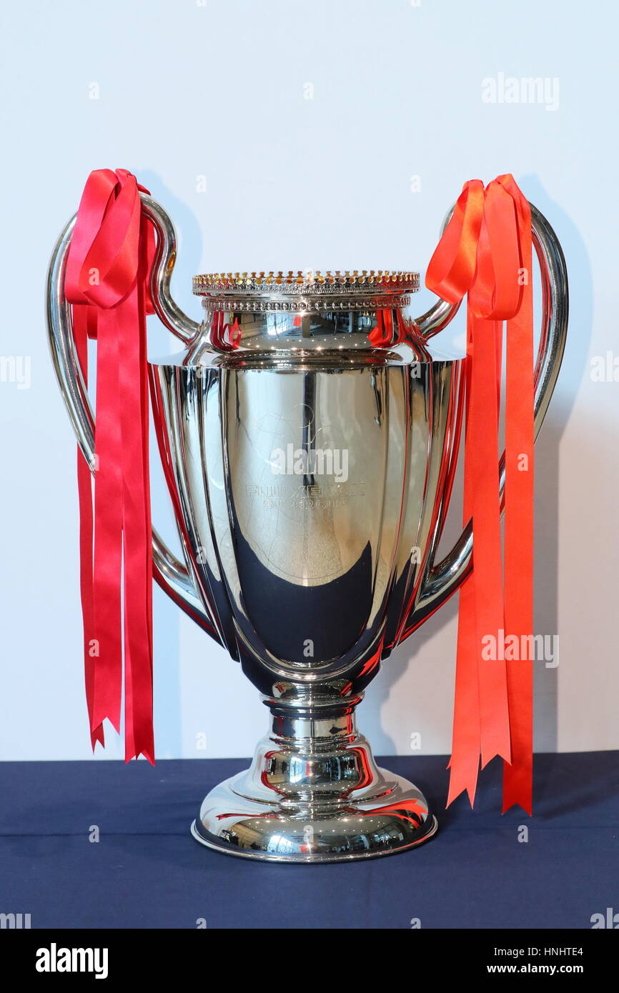 Tokyo Japan 13th Feb 17 Fuji Xerox Super Cup Trophy Football Soccer 17 J League Kick Off Conference In Tokyo Japan Credit Aflo Sport Alamy Live News Stock Photo Alamy