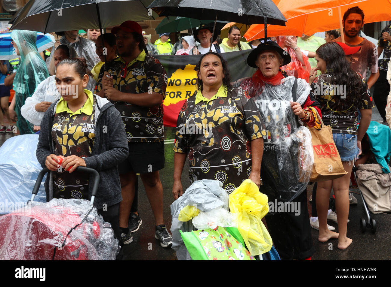 Redfer Riots Sydney, Australia. 14 February 2017. Supporters assembled in Redfern ...