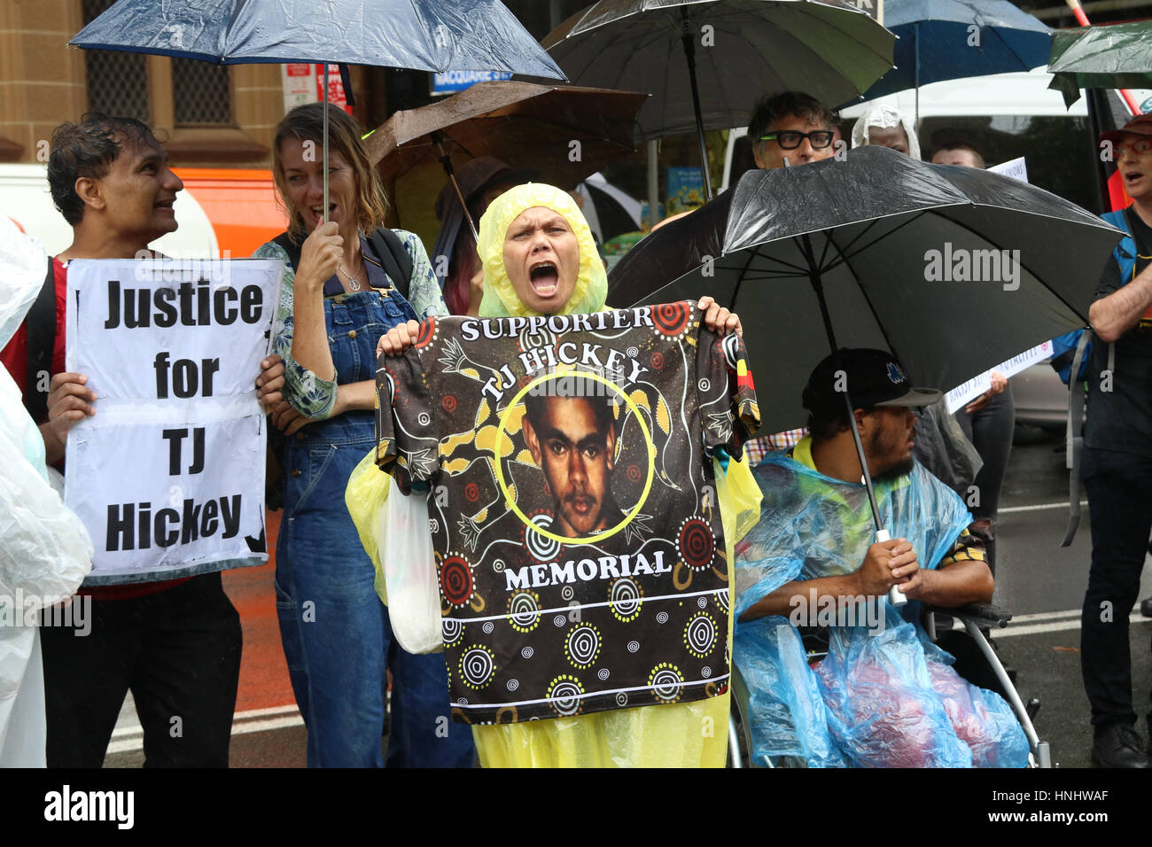 Redfer Riots Sydney, Australia. 14 February 2017. Supporters assembled in Redfern ...