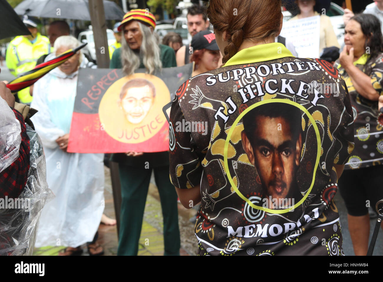 Redfer Riots Sydney, Australia. 14 February 2017. Supporters assembled in Redfern ...
