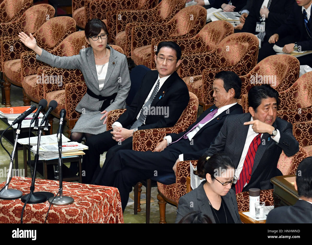 Tokyo, Japan. 14th Feb, 2017. Japans Defense Minister Tomomi Inada ...