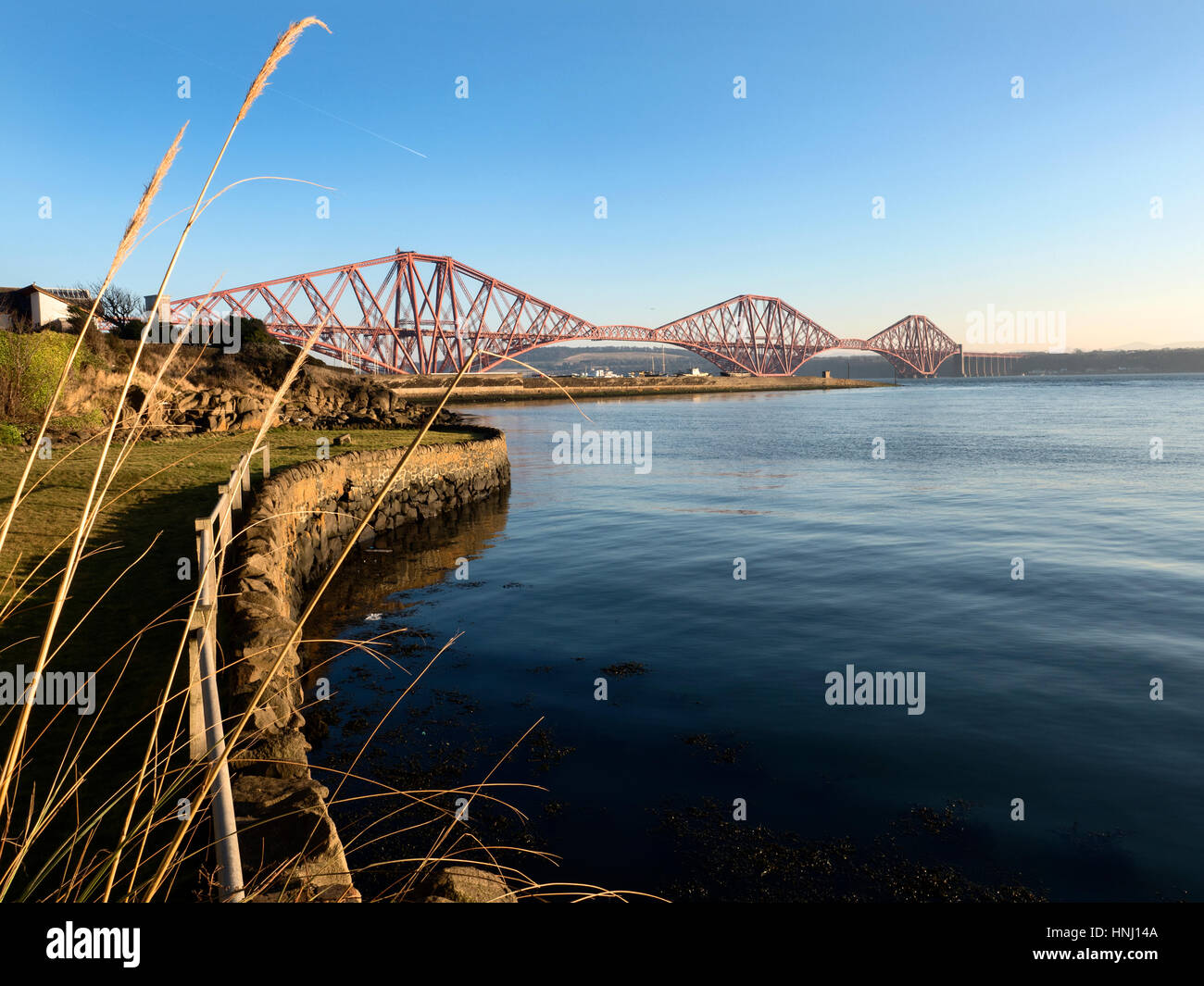 Forth Bridge from North Queensferry Fife Scotland Stock Photo Alamy