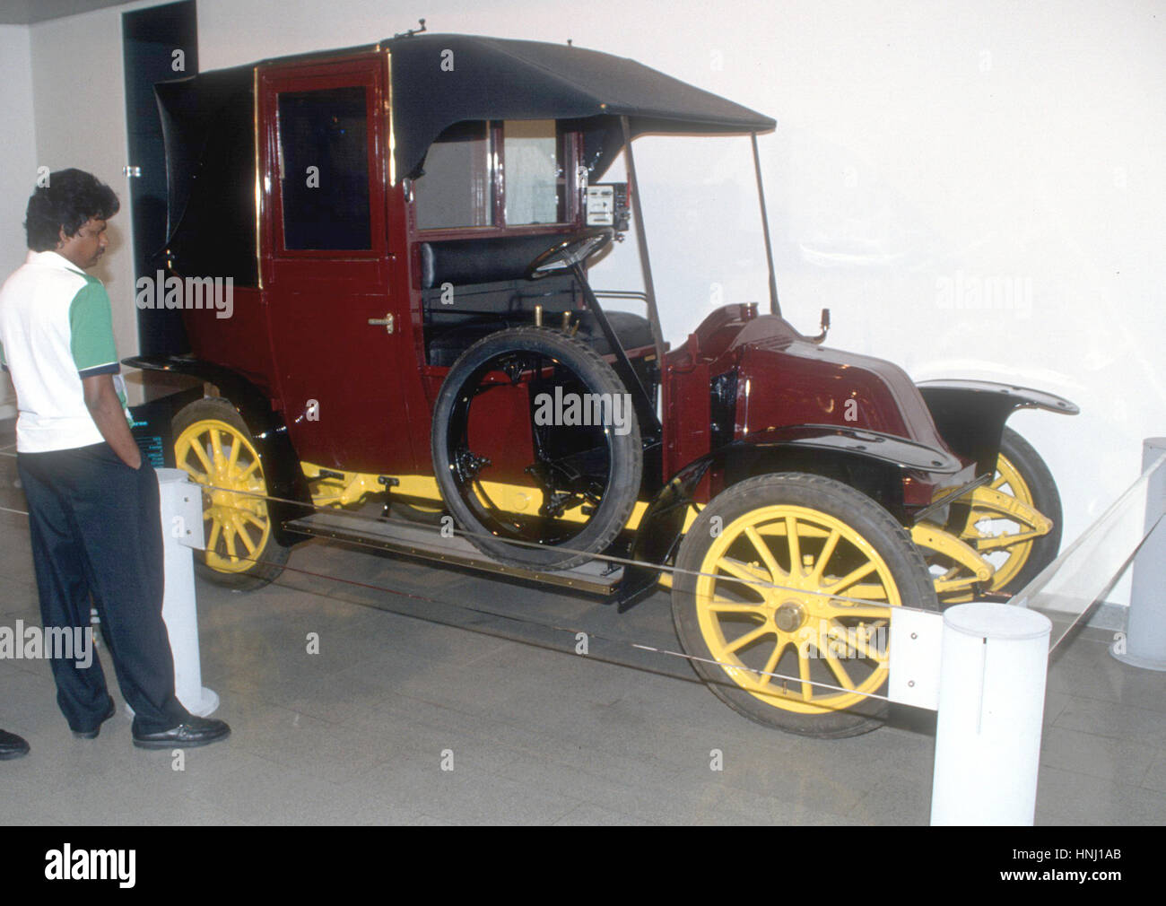 RENAULT Taxi 1910 on Temporary Exhibition with old cars in Stockholm 2000 Stock Photo