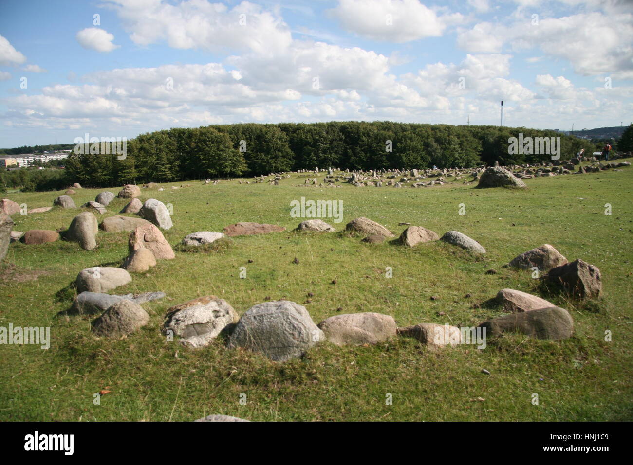 Viking burial ground of Lindholm Hoje (c. 7001000 AD), near