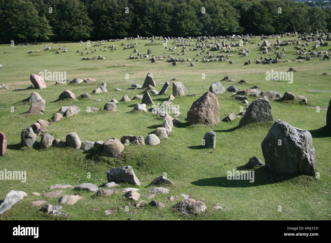 Viking burial ground of Lindholm Hoje (c. 7001000 AD), near