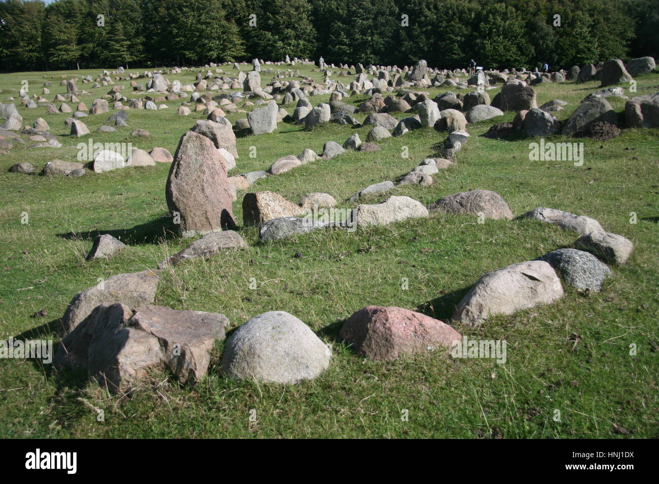 Viking burial ground of Lindholm Hoje (c. 7001000 AD), near