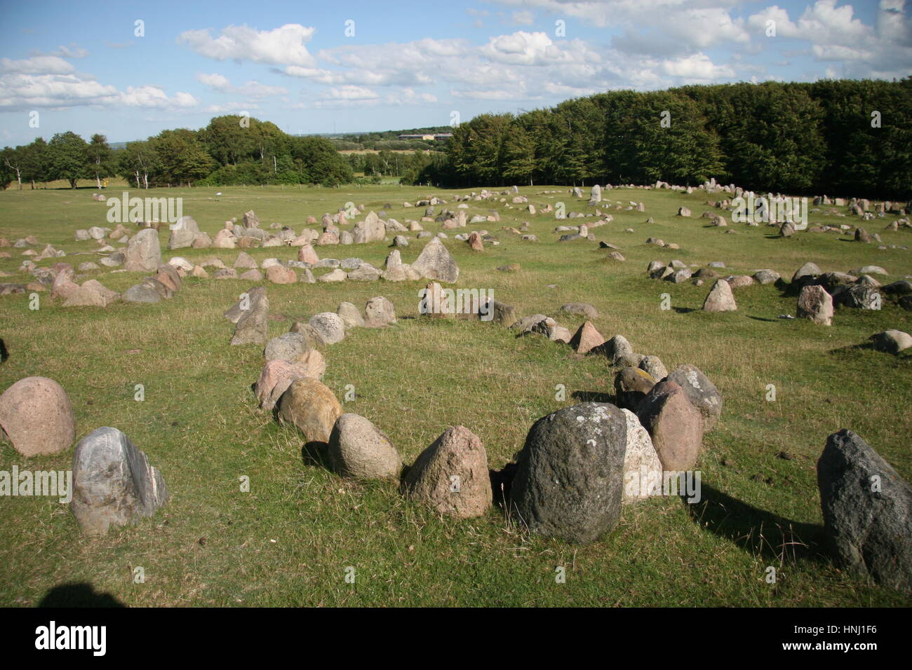 Viking burial ground of Lindholm Hoje (c. 7001000 AD), near