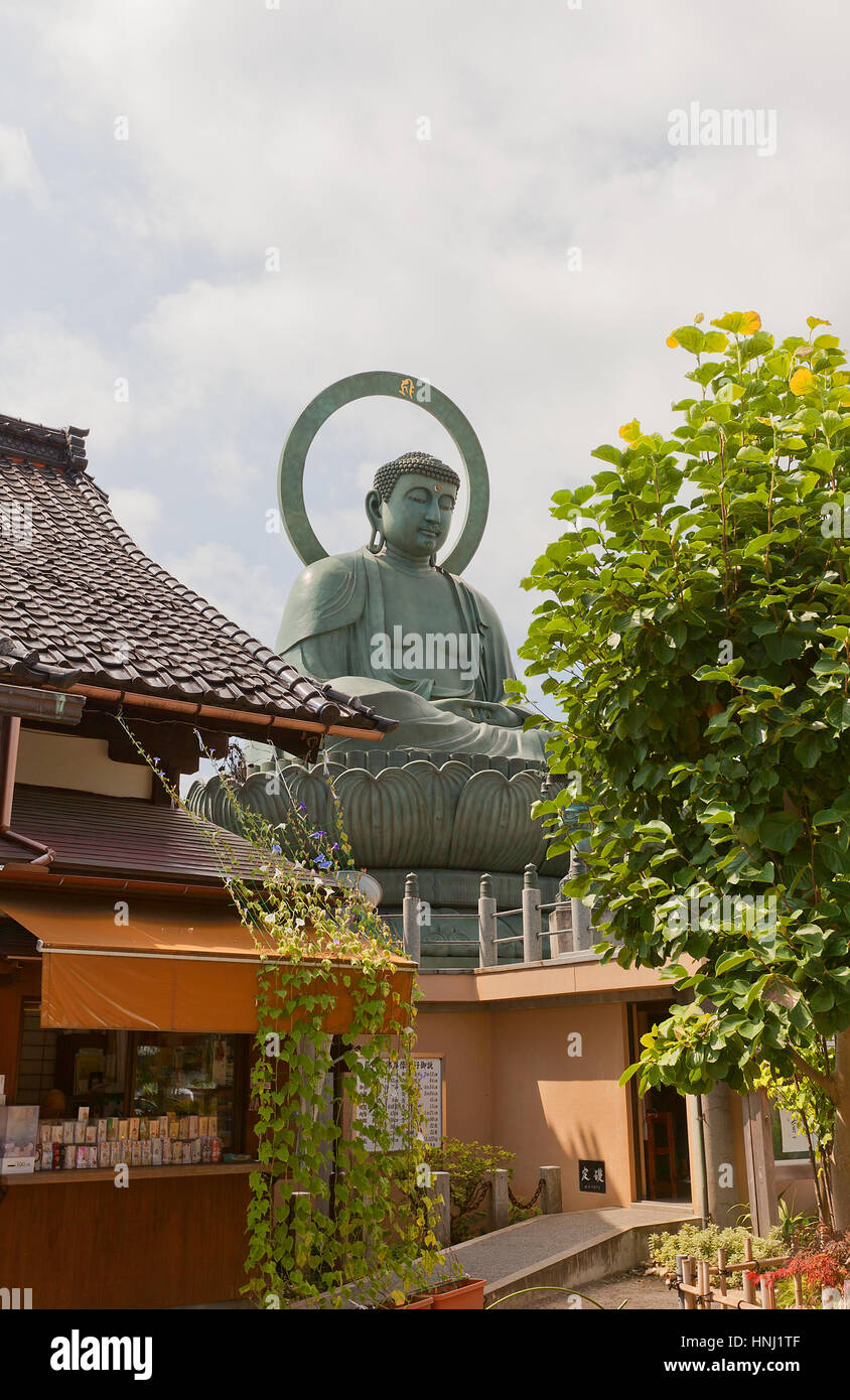 Bronze Great Buddha statue (circa 1933) in Takaoka, Japan. The third