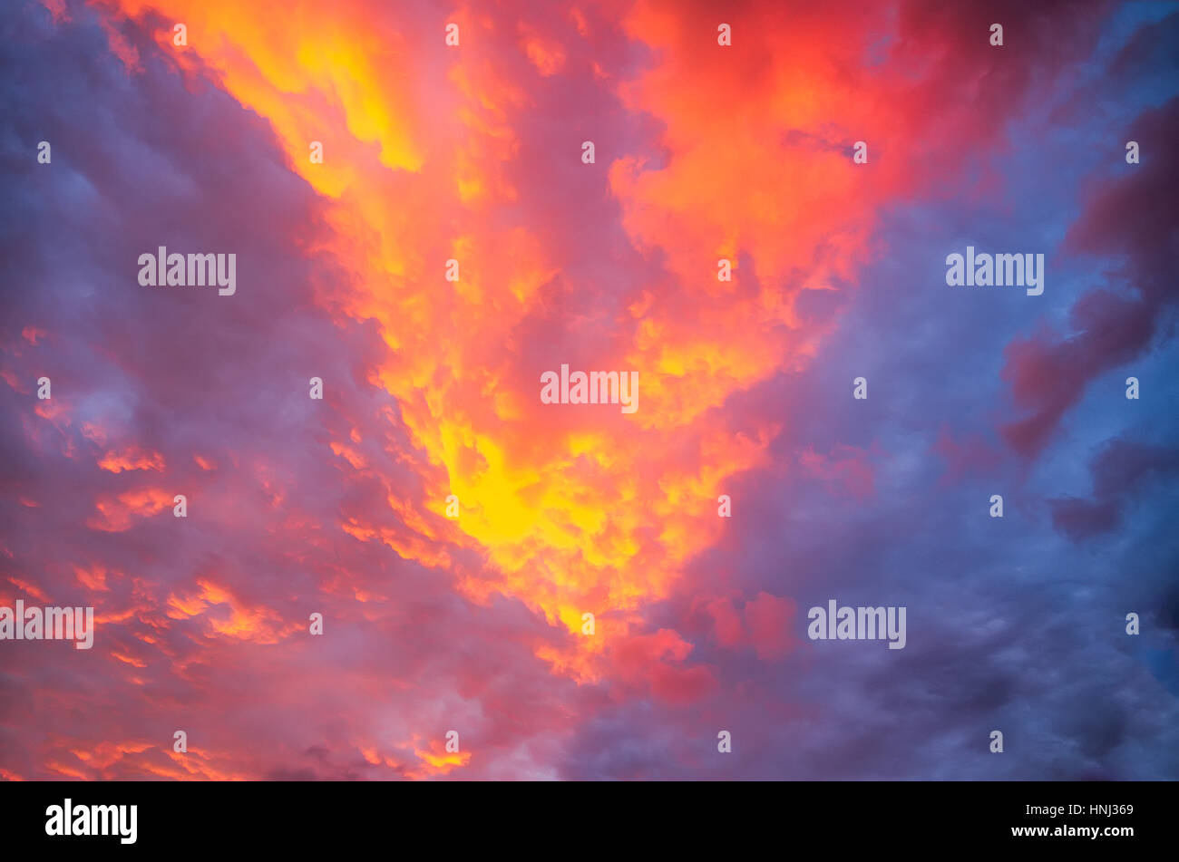 sky with clouds at sunset Stock Photo - Alamy