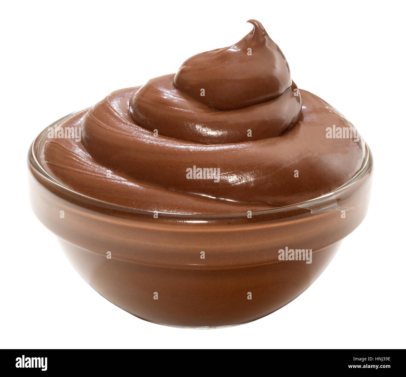 Chocolate spread(+clipping path) Stock Photo