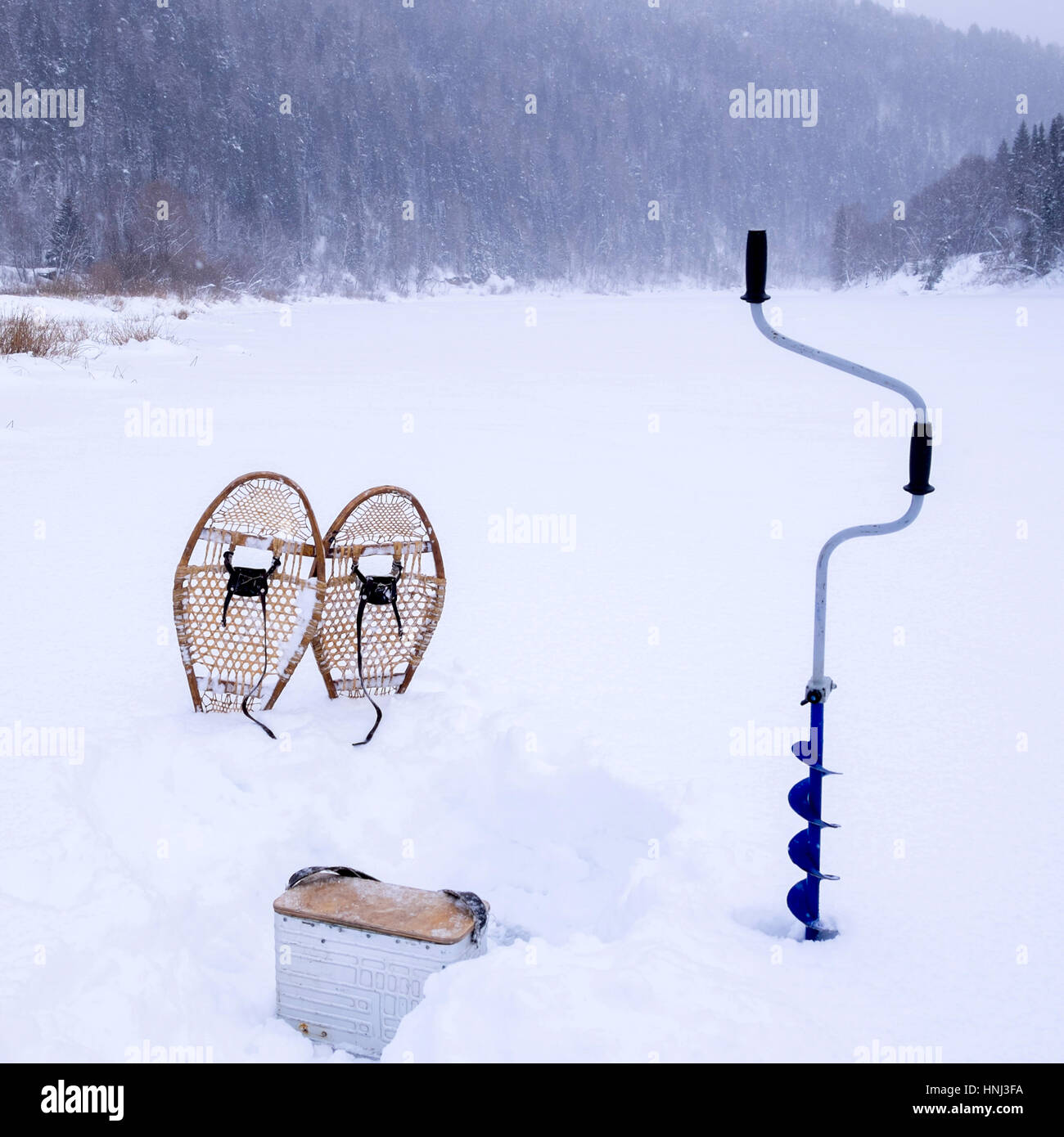 Ice auger hi-res stock photography and images - Alamy